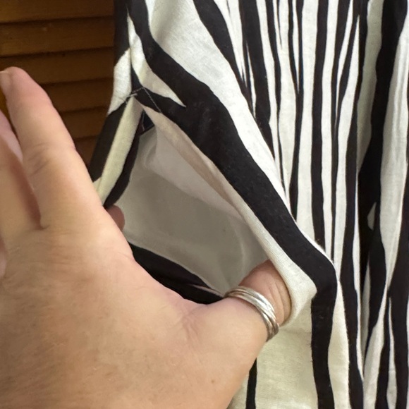 Rachel Zoe Monochrome Striped Dress - Picture 3 of 11